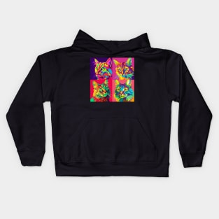 Snowshoe Pop Art - Cat Lover Gift Kids Hoodie